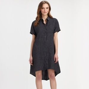 Eileen Fisher Washed Linen Hilo Shirt Dress